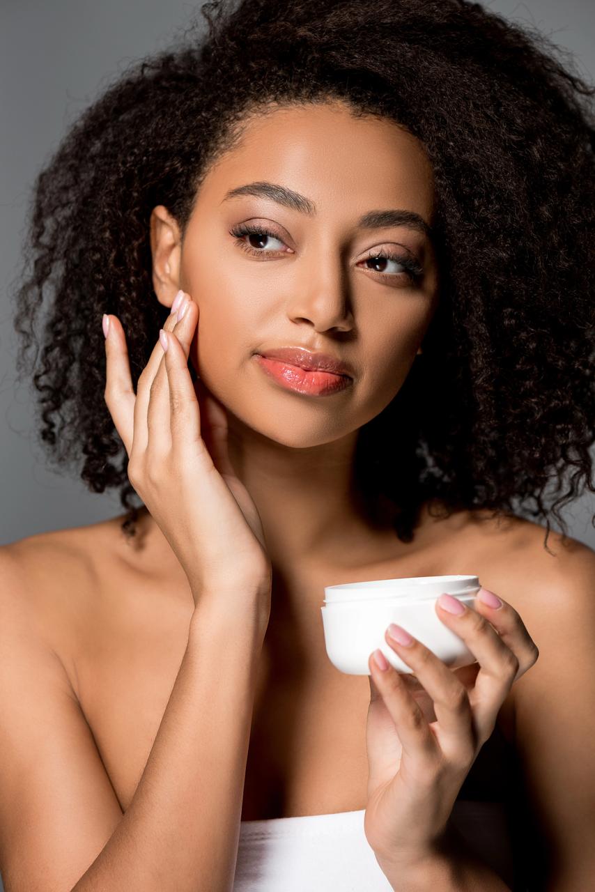 Relaxing spa setting with skincare treatment atmosphere